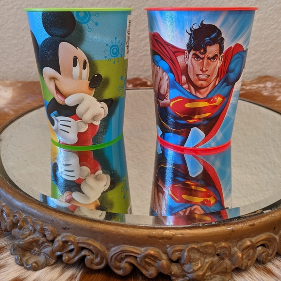 Hallmark Disney DC Comics Mickey Superman Tumblers